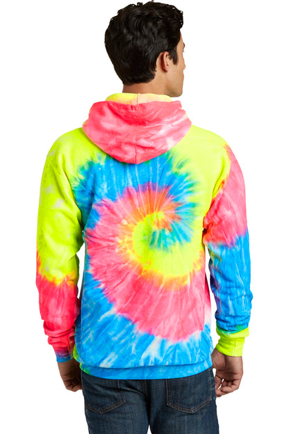 Port & Company Tie-Dye Pullover Hooded Sweatshirt. PC146