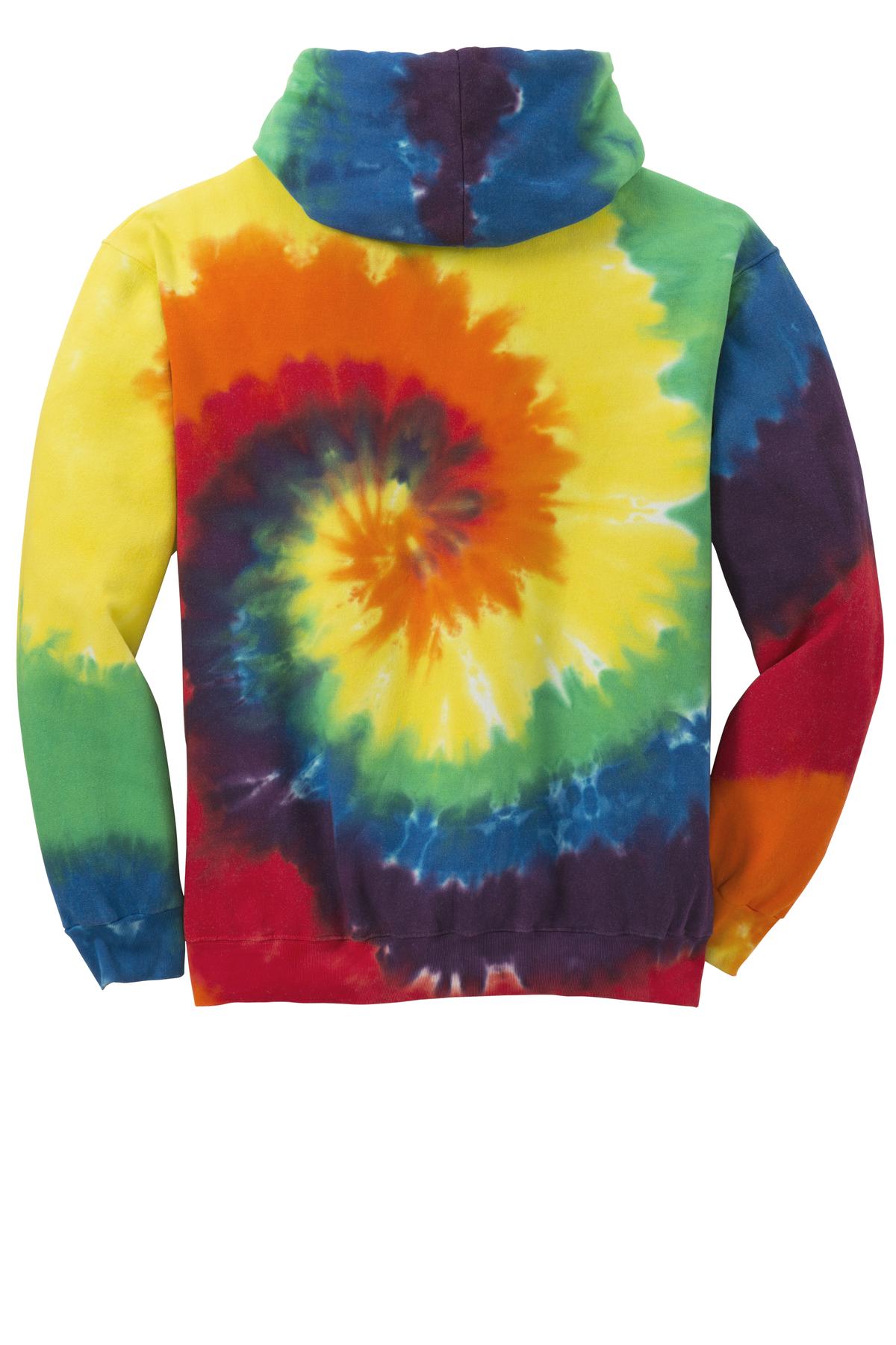 Port & Company Tie-Dye Pullover Hooded Sweatshirt. PC146