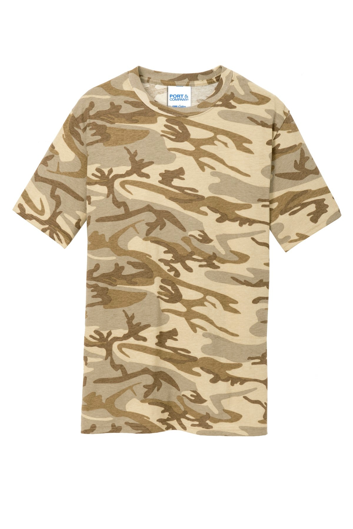 Port & Company Core Cotton Camo Tee. PC54C