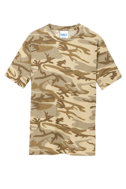 Port & Company Core Cotton Camo Tee. PC54C