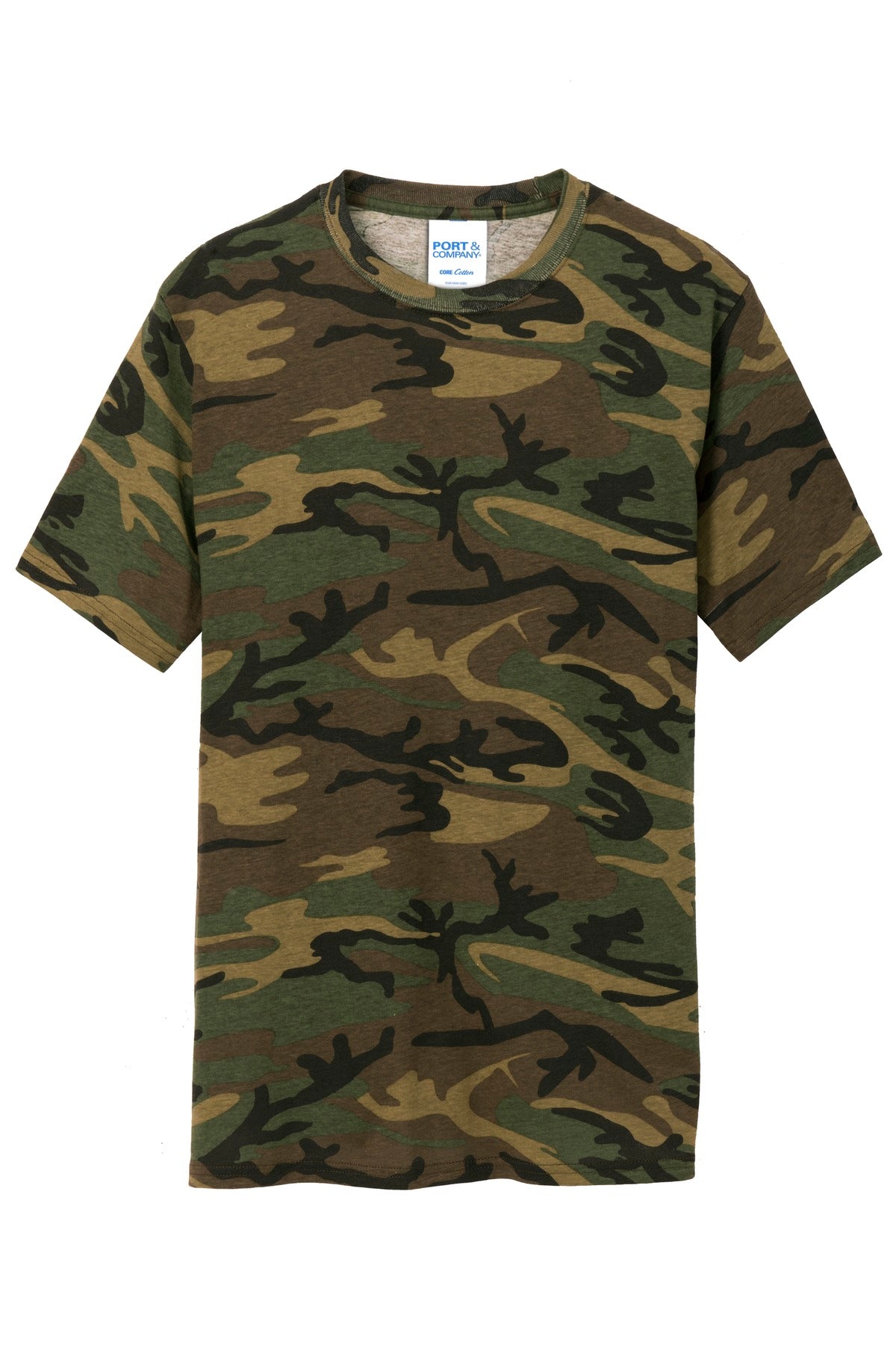 Port & Company Core Cotton Camo Tee. PC54C
