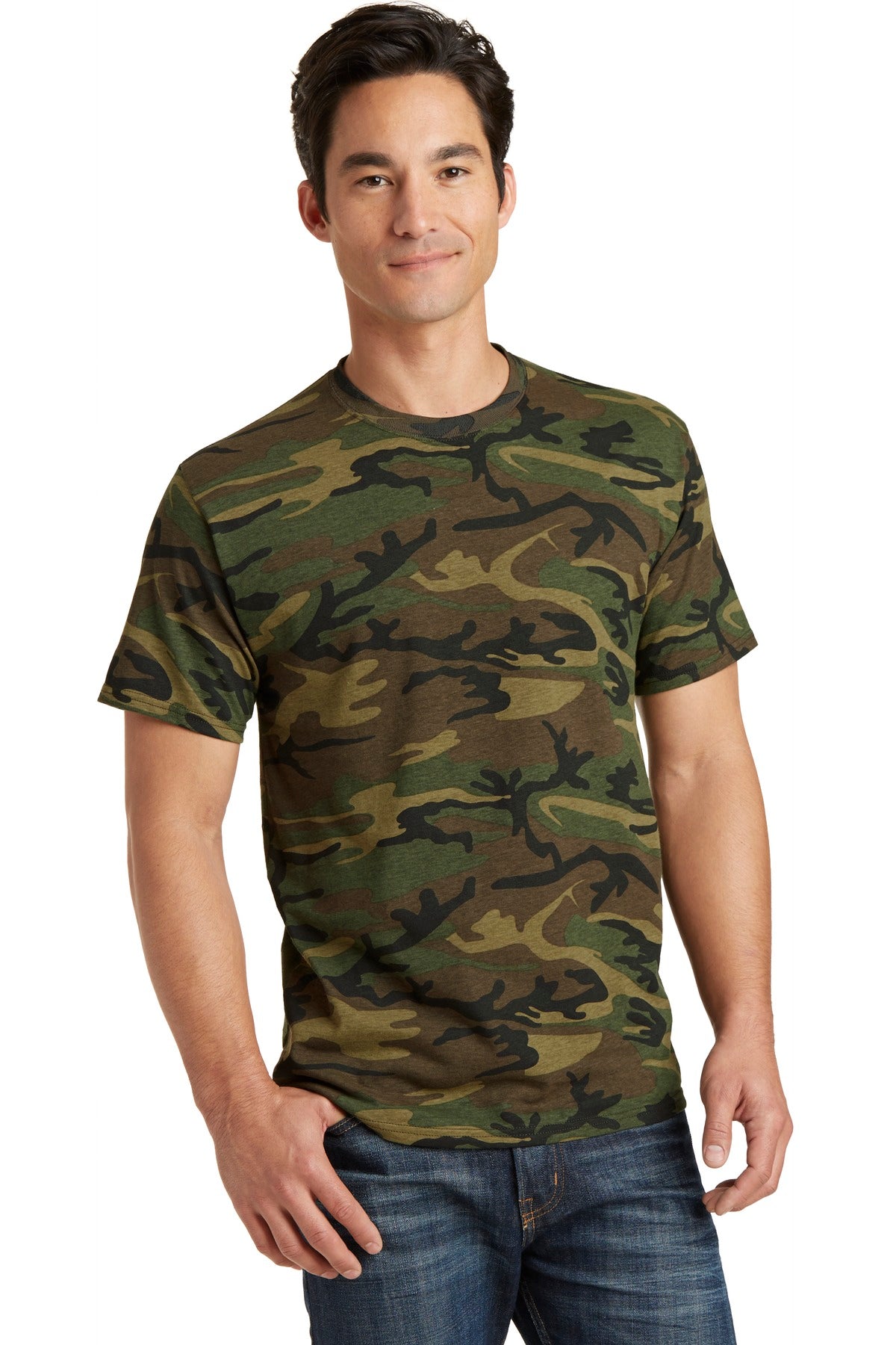 Port & Company Core Cotton Camo Tee. PC54C