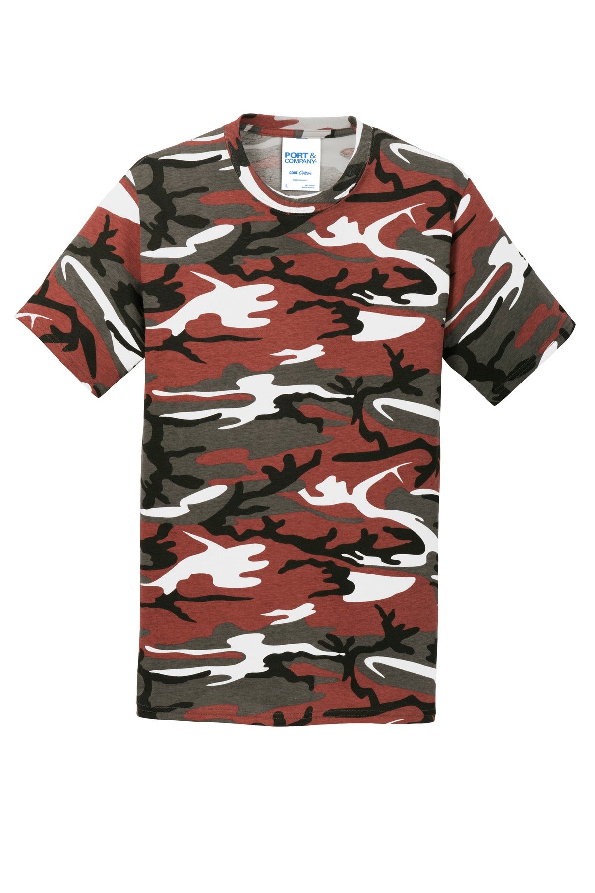 Port & Company Core Cotton Camo Tee. PC54C