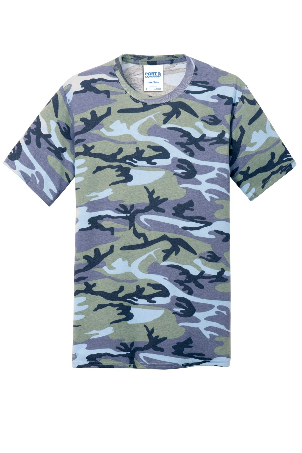 Port & Company Core Cotton Camo Tee. PC54C