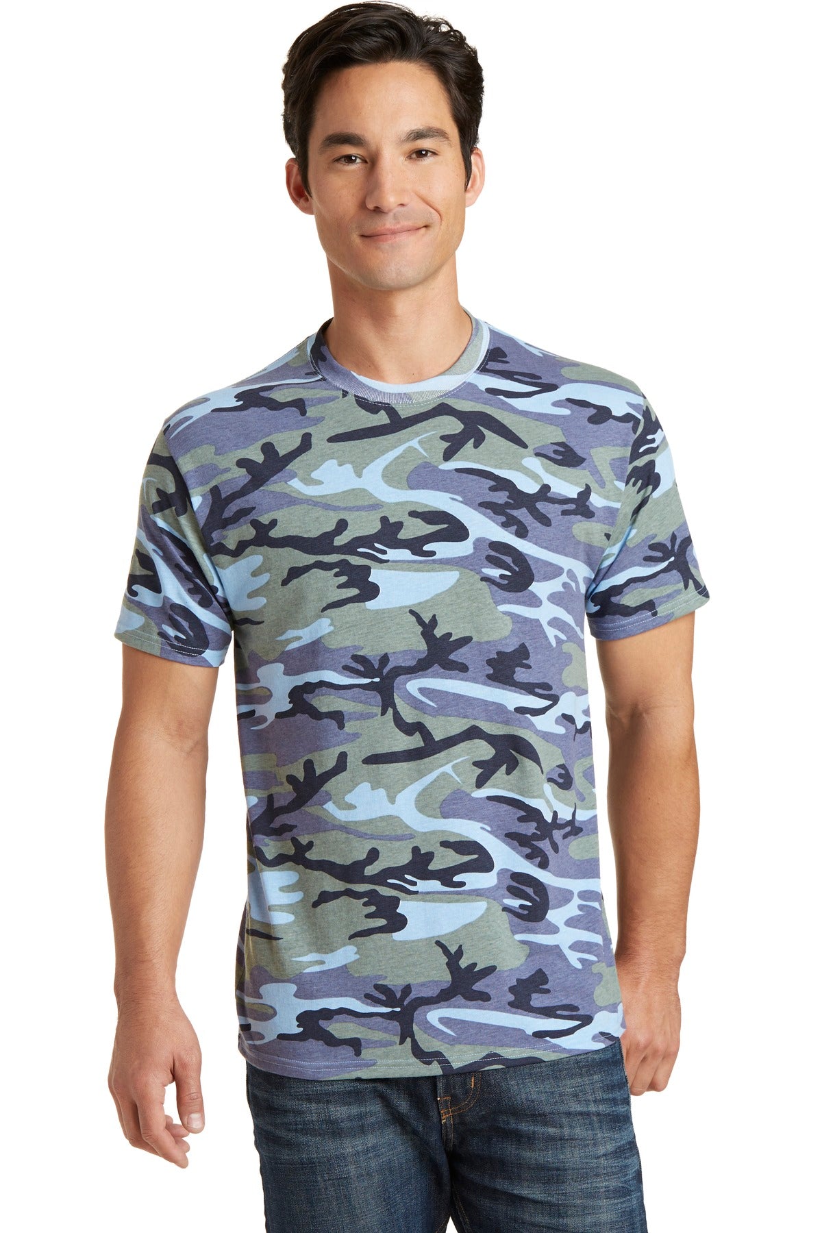 Port & Company Core Cotton Camo Tee. PC54C