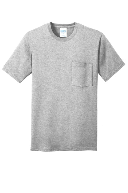 Port & Company Core Cotton Pocket Tee. PC54P