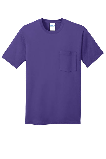 Port & Company Core Cotton Pocket Tee. PC54P