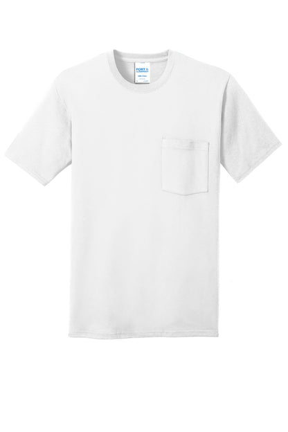 Port & Company Core Cotton Pocket Tee. PC54P