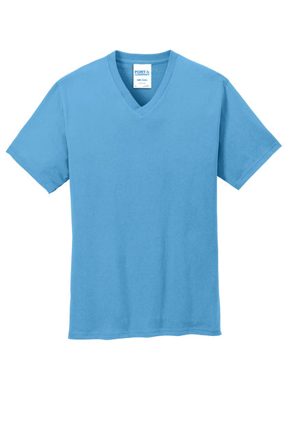 Port & Company Core Cotton V-Neck Tee. PC54V