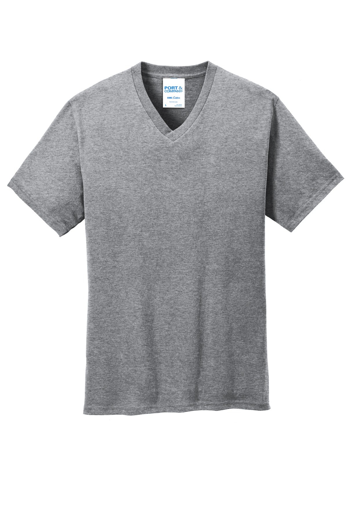 Port & Company Core Cotton V-Neck Tee. PC54V
