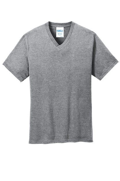 Port & Company Core Cotton V-Neck Tee. PC54V