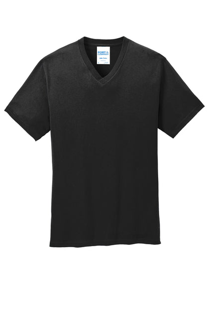 Port & Company Core Cotton V-Neck Tee. PC54V