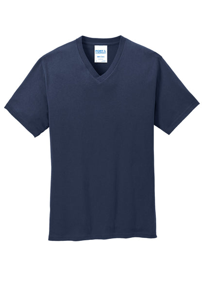 Port & Company Core Cotton V-Neck Tee. PC54V