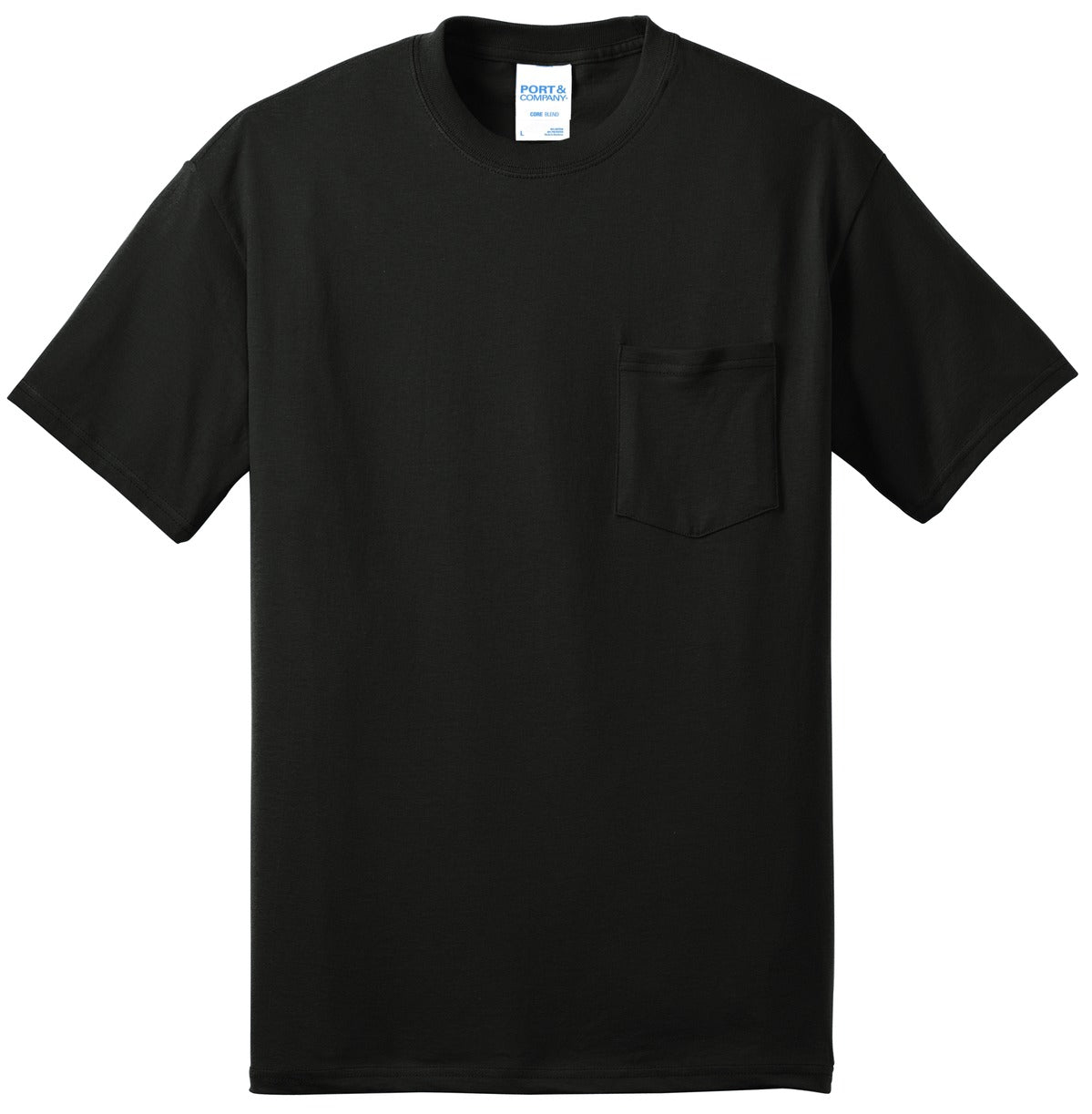 Port & Company Tall Core Blend Pocket Tee. PC55PT