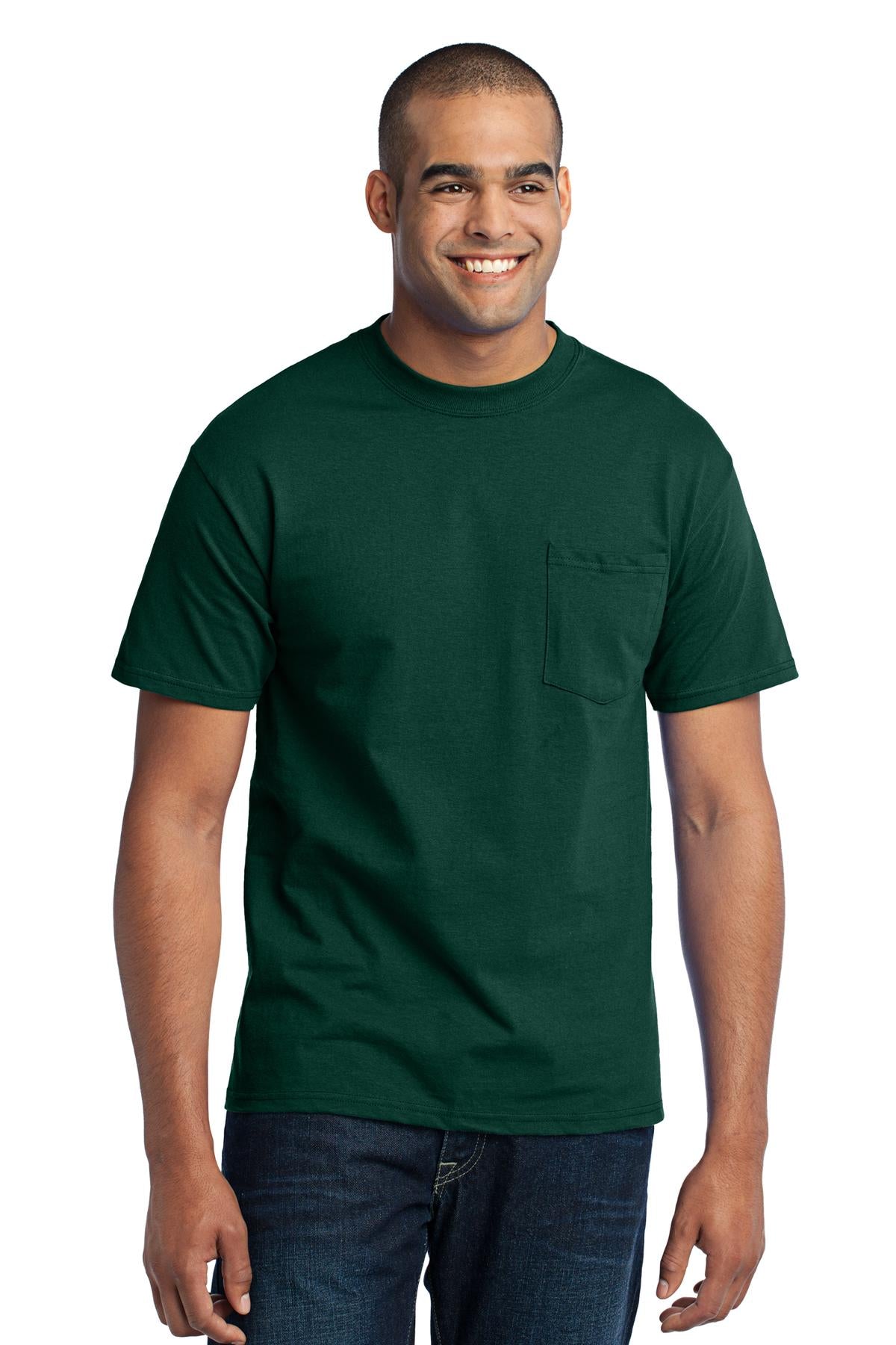 Port & Company Tall Core Blend Pocket Tee. PC55PT