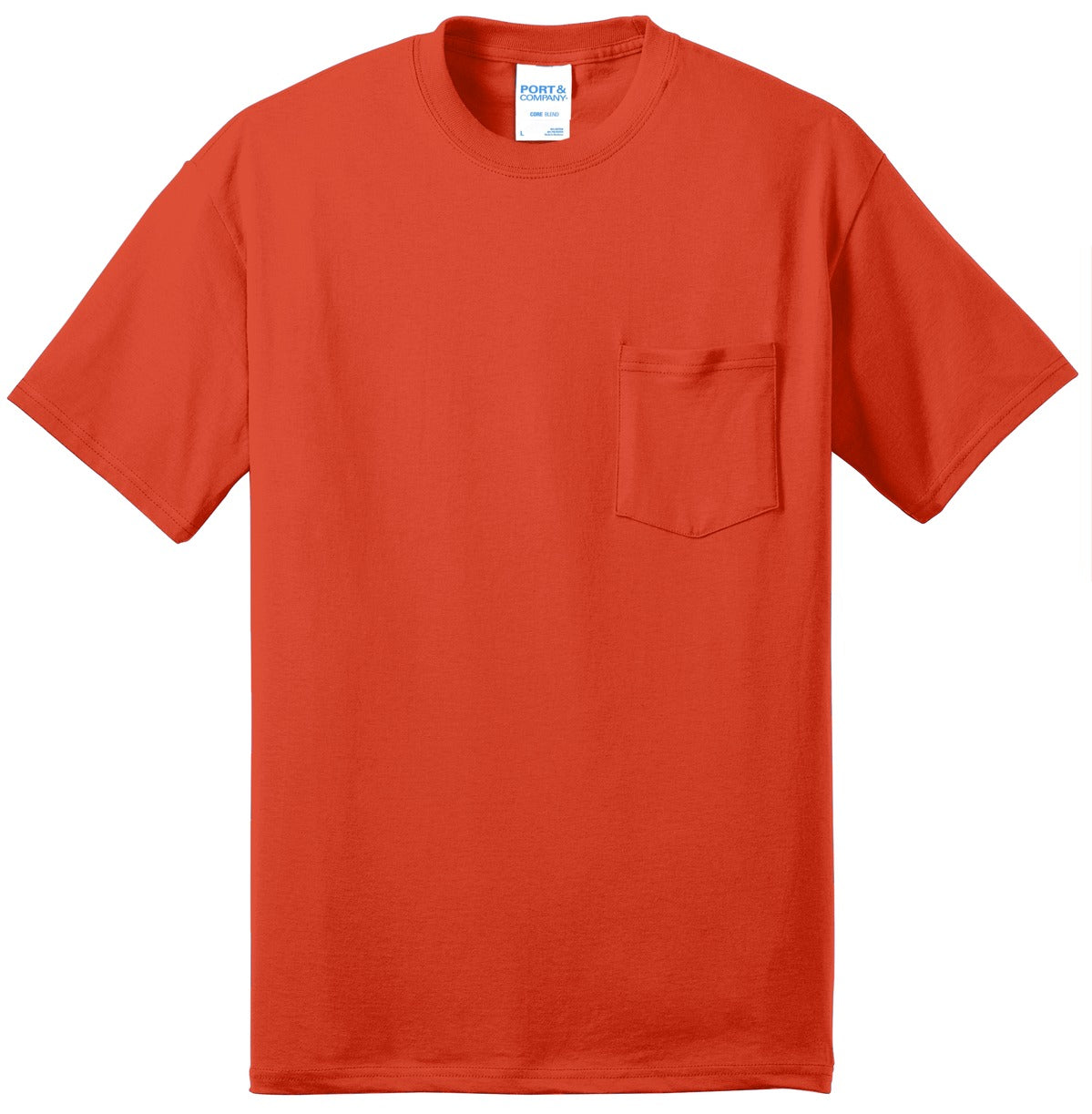 Port & Company Tall Core Blend Pocket Tee. PC55PT