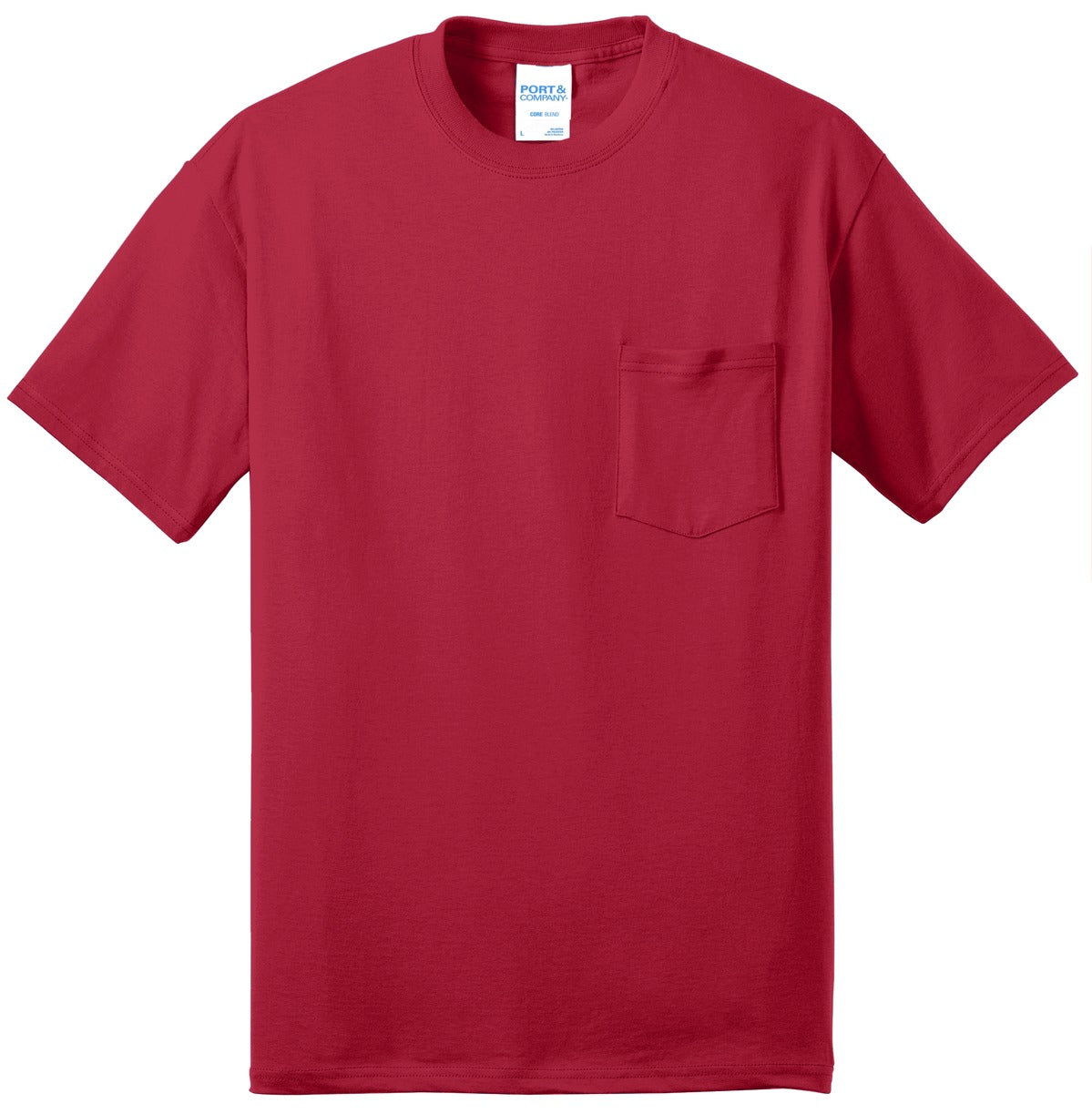 Port & Company - Core Blend Pocket Tee. PC55P