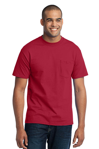 Port & Company Tall Core Blend Pocket Tee. PC55PT