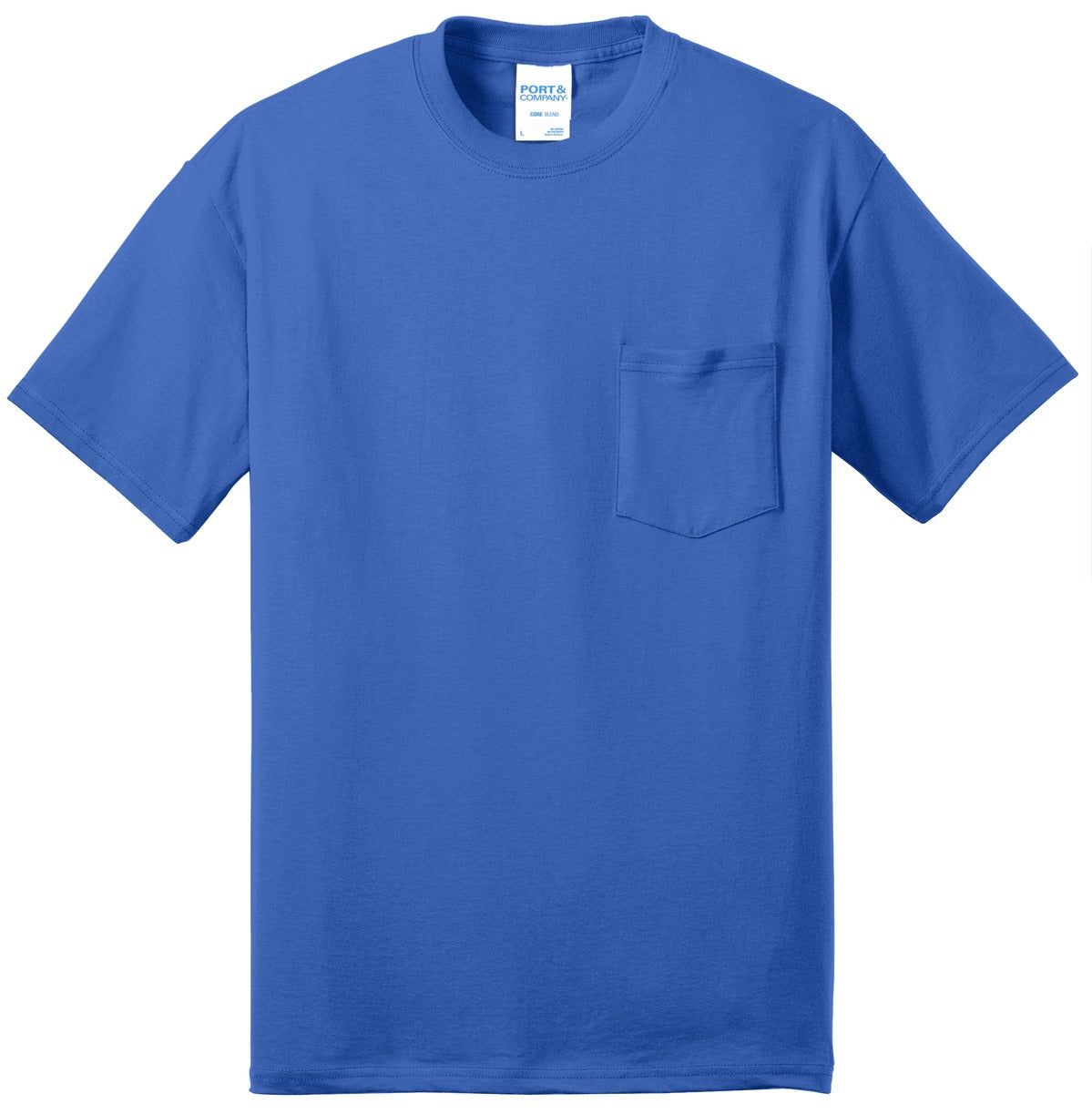 Port & Company - Core Blend Pocket Tee. PC55P