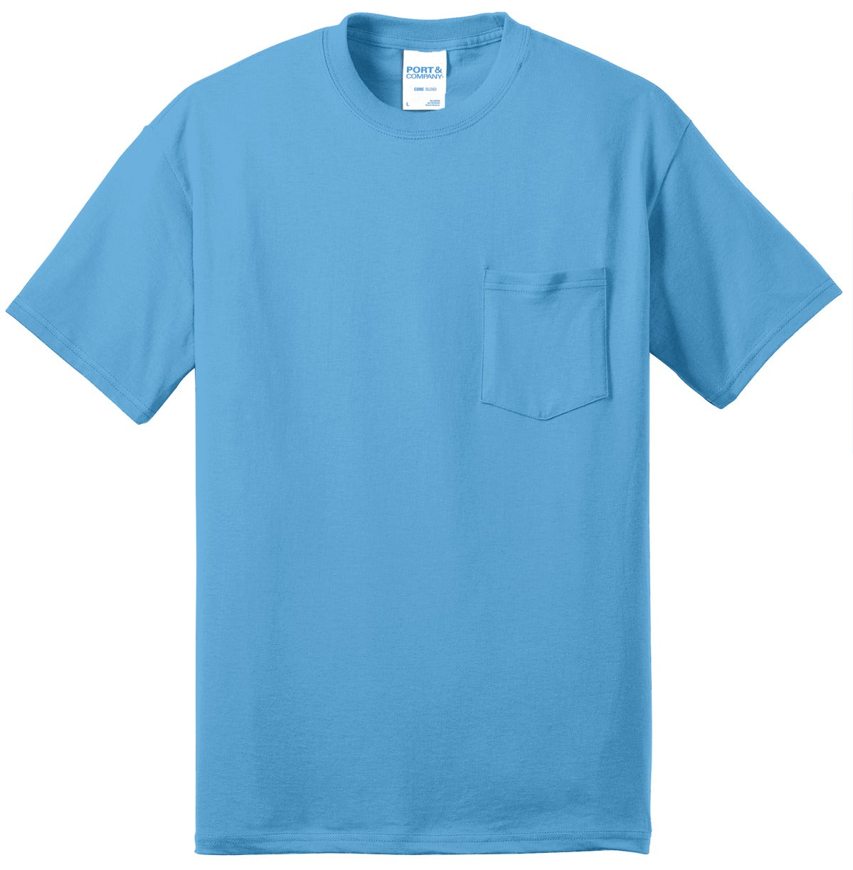 Port & Company Tall Core Blend Pocket Tee. PC55PT