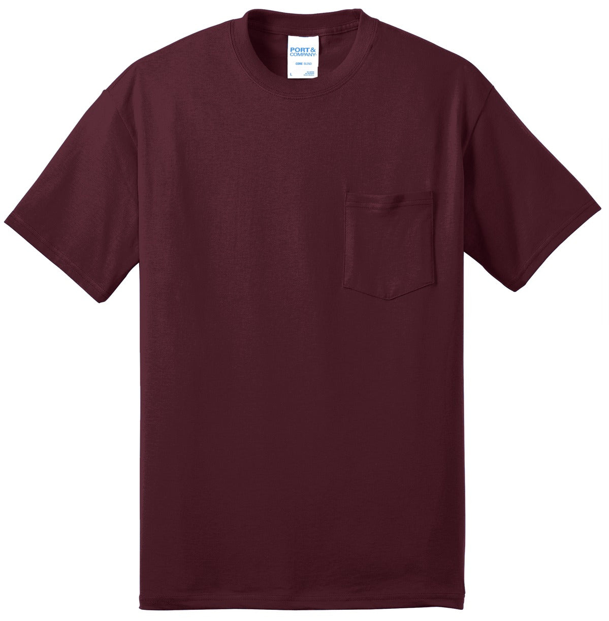Port & Company Tall Core Blend Pocket Tee. PC55PT