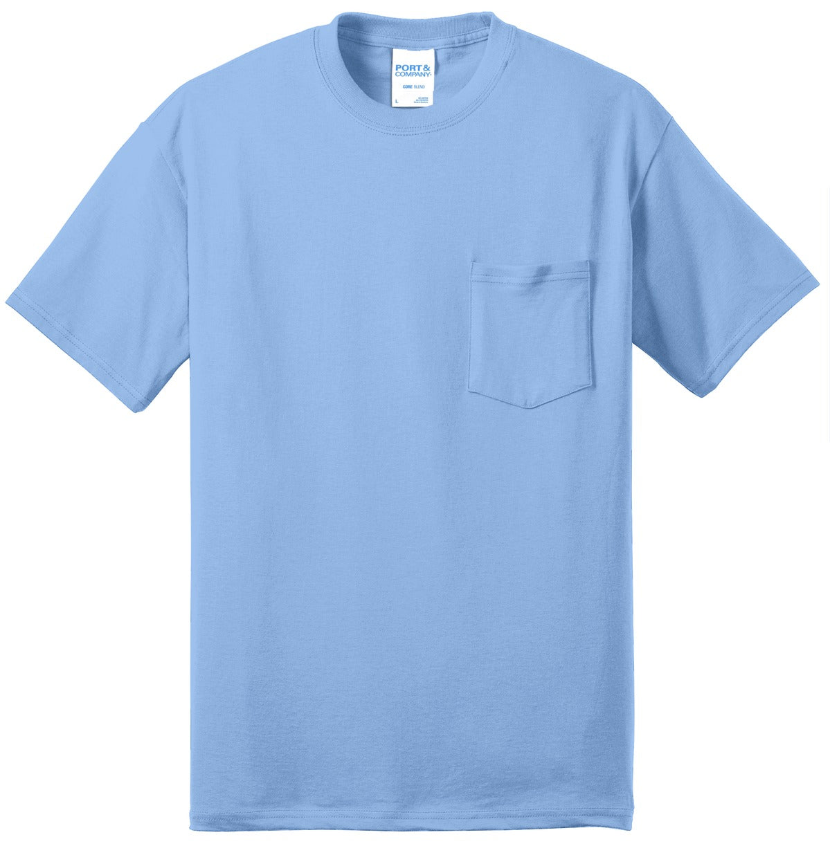 Port & Company Tall Core Blend Pocket Tee. PC55PT