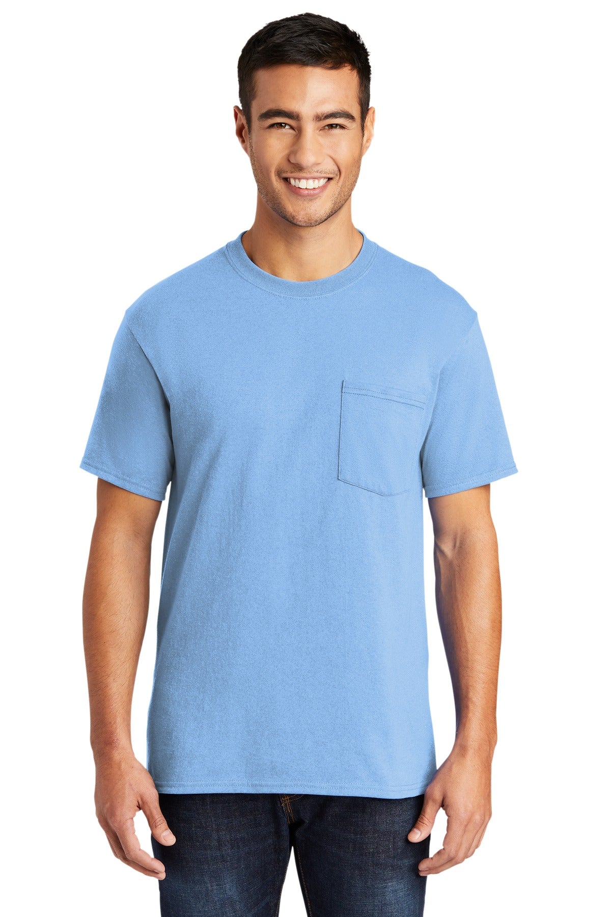 Port & Company Tall Core Blend Pocket Tee. PC55PT