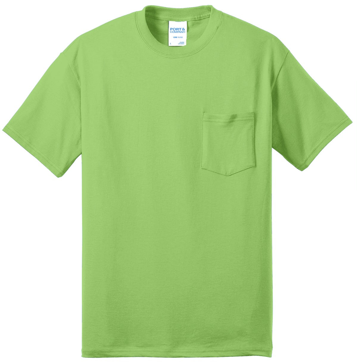 Port & Company Tall Core Blend Pocket Tee. PC55PT