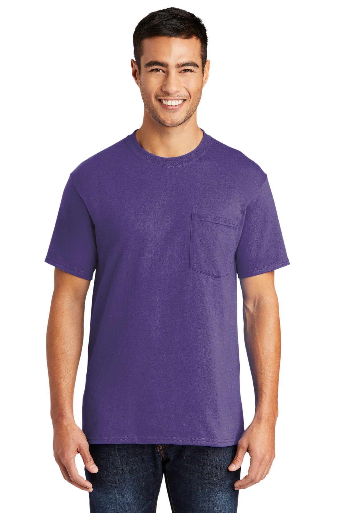 Port & Company Tall Core Blend Pocket Tee. PC55PT