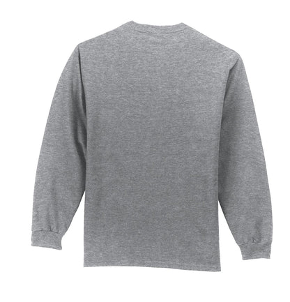 Port & Company - Long Sleeve Essential Pocket Tee. PC61LSP