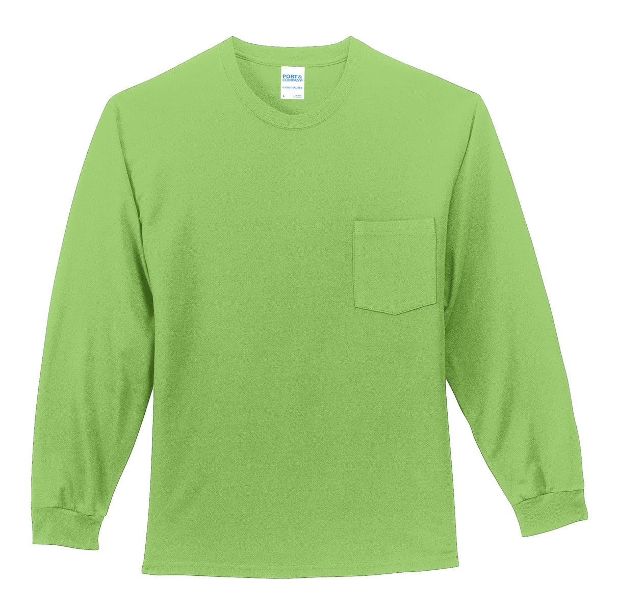 Port & Company - Long Sleeve Essential Pocket Tee. PC61LSP