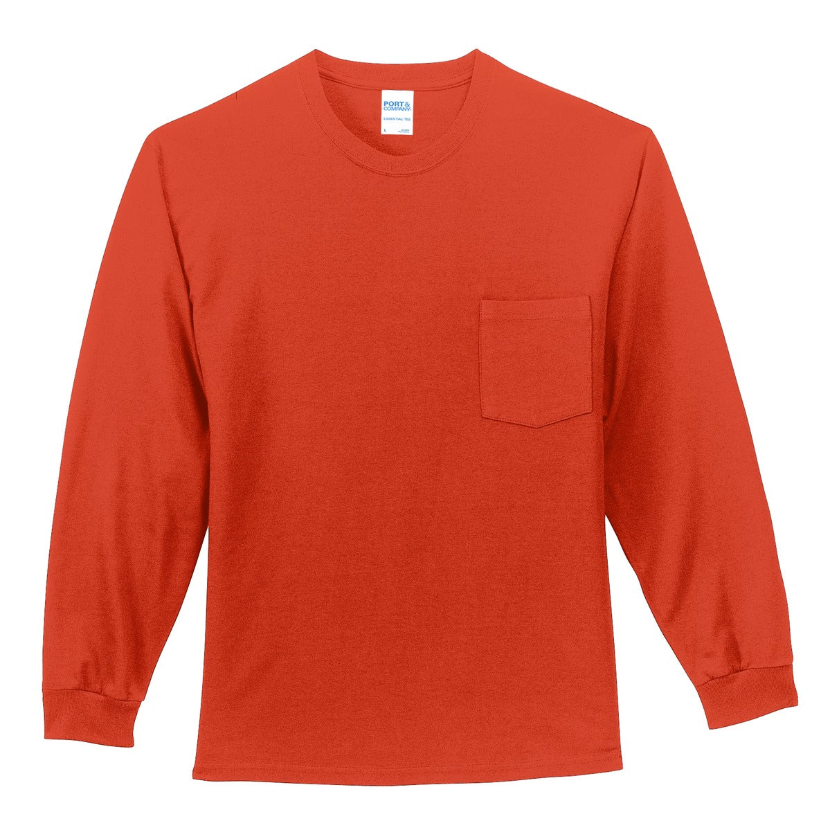 Port & Company - Long Sleeve Essential Pocket Tee. PC61LSP