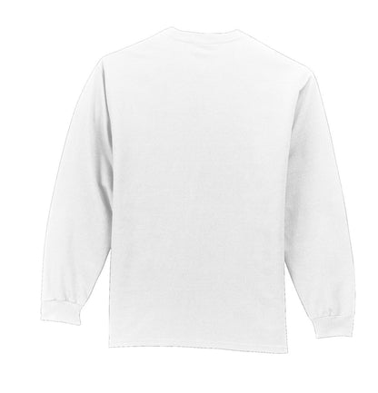 Port & Company Tall Long Sleeve Essential Pocket Tee. PC61LSPT