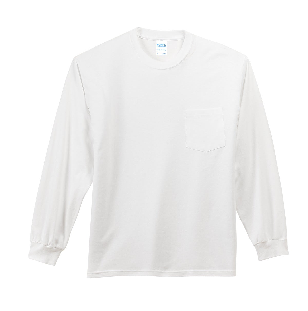 Port & Company - Long Sleeve Essential Pocket Tee. PC61LSP