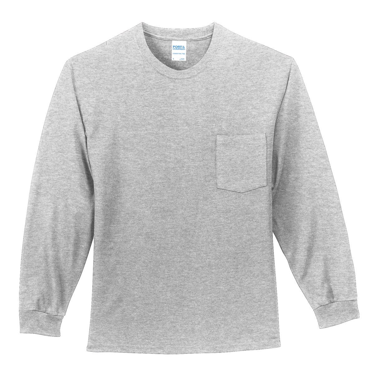 Port & Company - Long Sleeve Essential Pocket Tee. PC61LSP