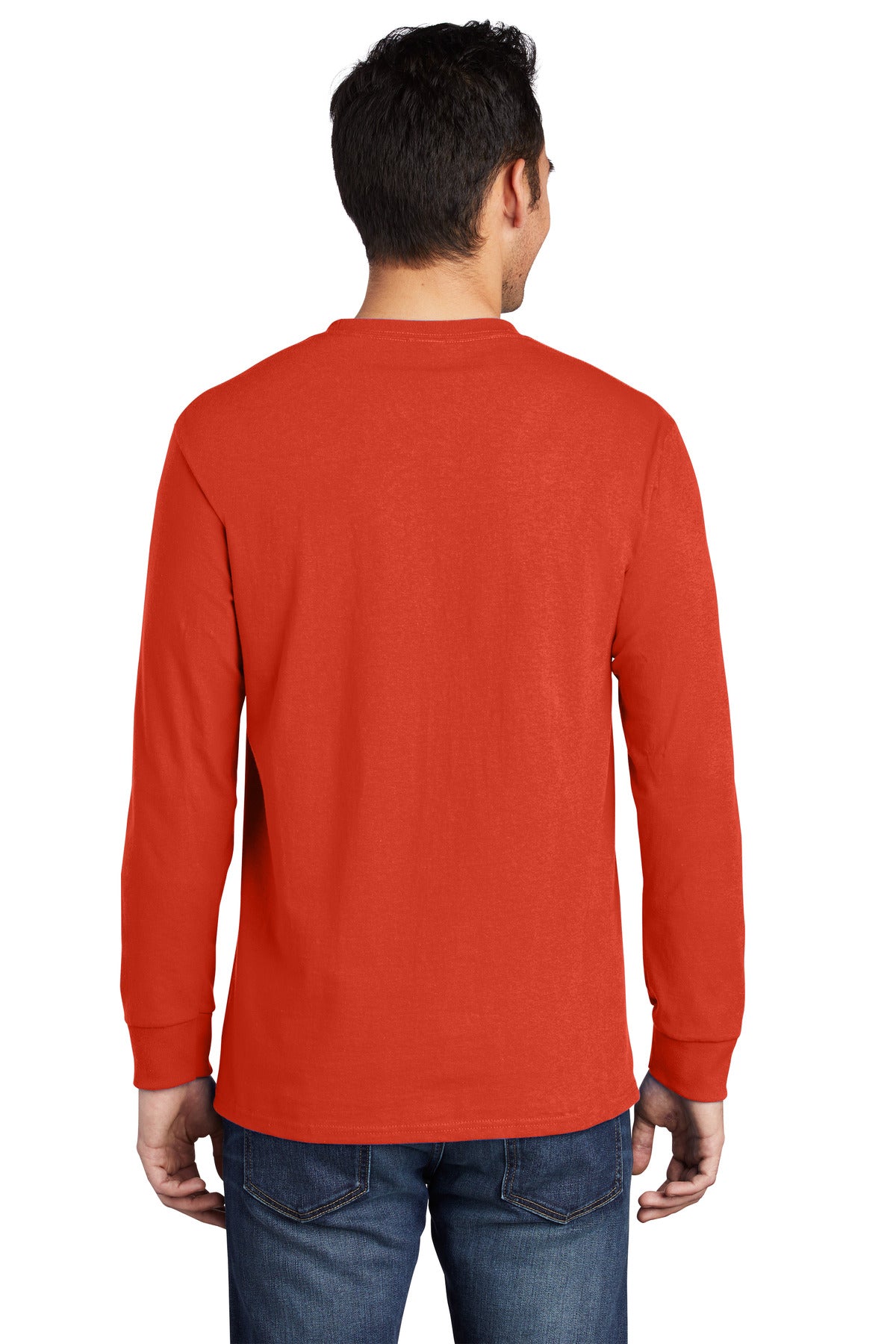 Port & Company - Long Sleeve Essential Pocket Tee. PC61LSP