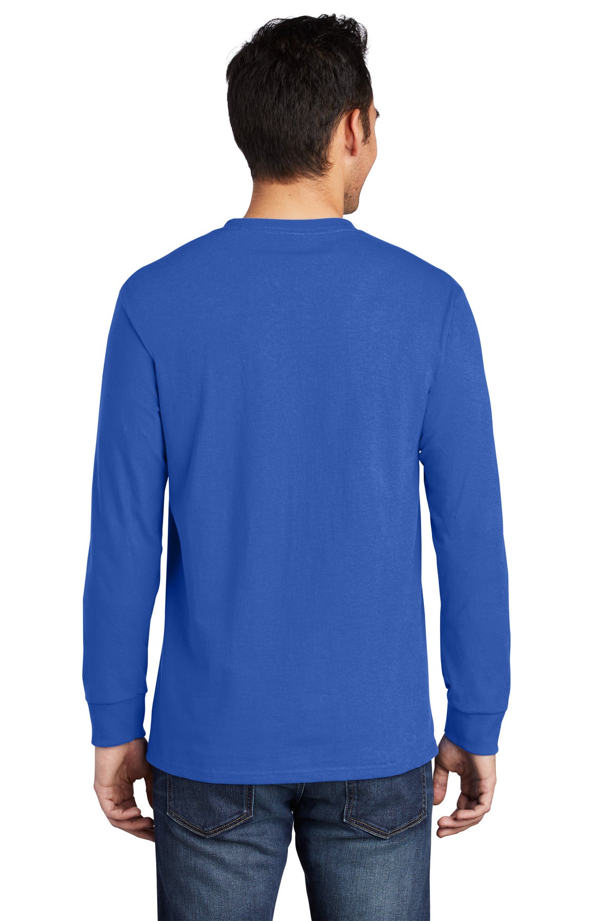 Port & Company - Long Sleeve Essential Pocket Tee. PC61LSP