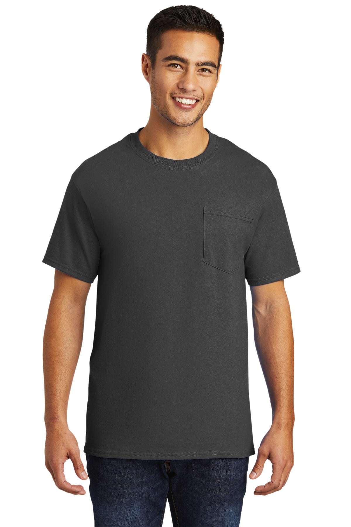Port & Company - Tall Essential Pocket Tee. PC61PT
