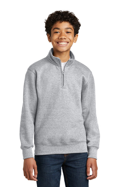 Port & Company Youth Core Fleece 1/4-Zip Pullover Sweatshirt PC78YQ