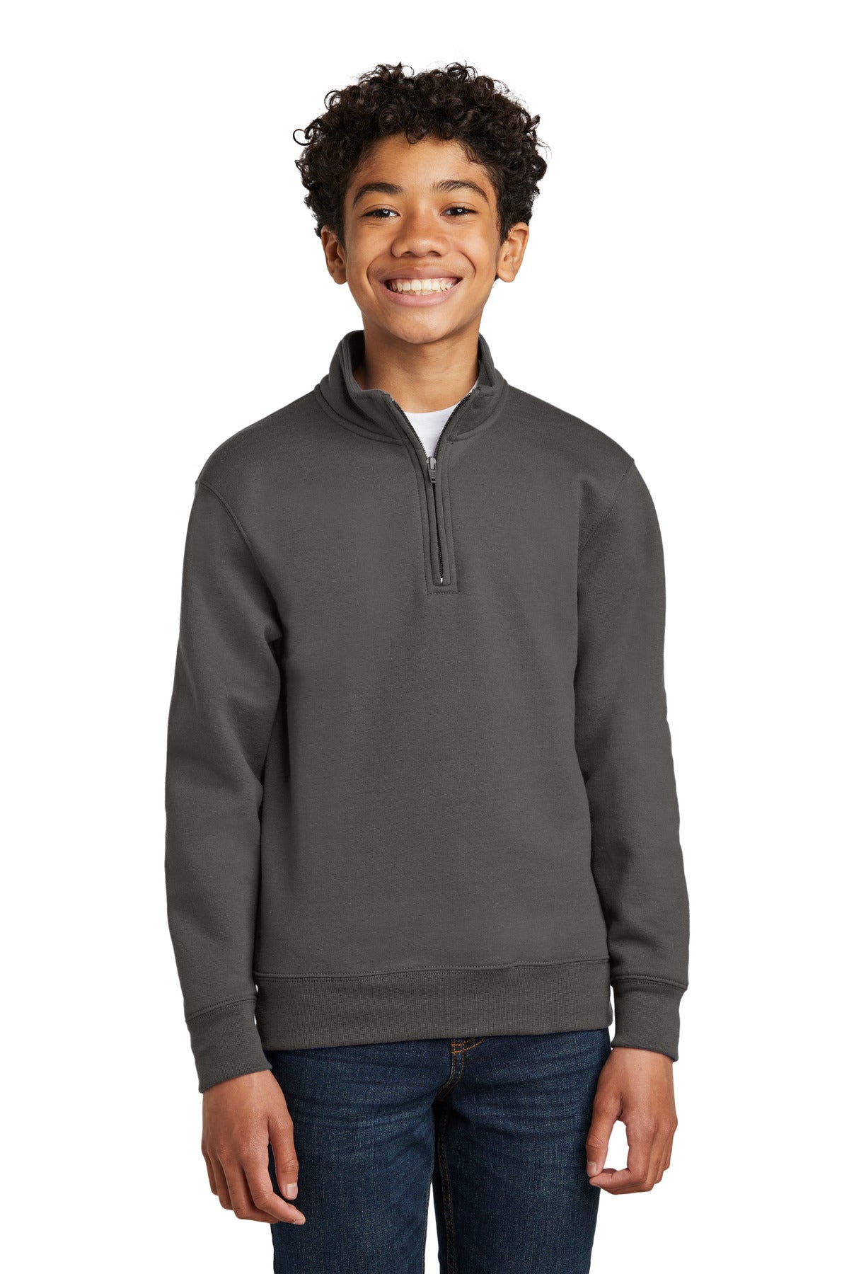 Port & Company Youth Core Fleece 1/4-Zip Pullover Sweatshirt PC78YQ