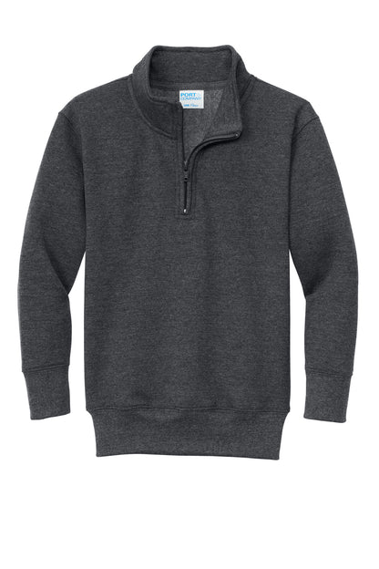 Port & Company Youth Core Fleece 1/4-Zip Pullover Sweatshirt PC78YQ