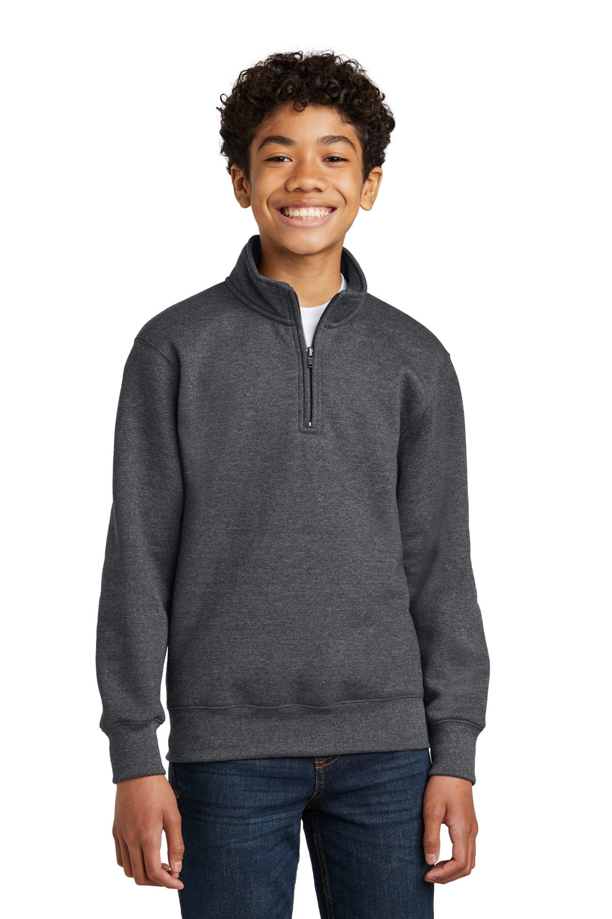 Port & Company Youth Core Fleece 1/4-Zip Pullover Sweatshirt PC78YQ