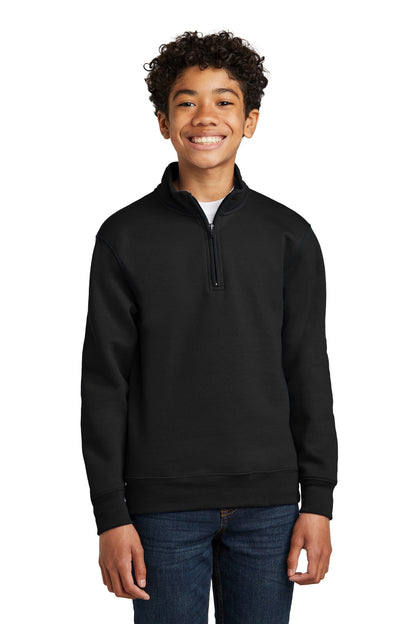 Port & Company Youth Core Fleece 1/4-Zip Pullover Sweatshirt PC78YQ