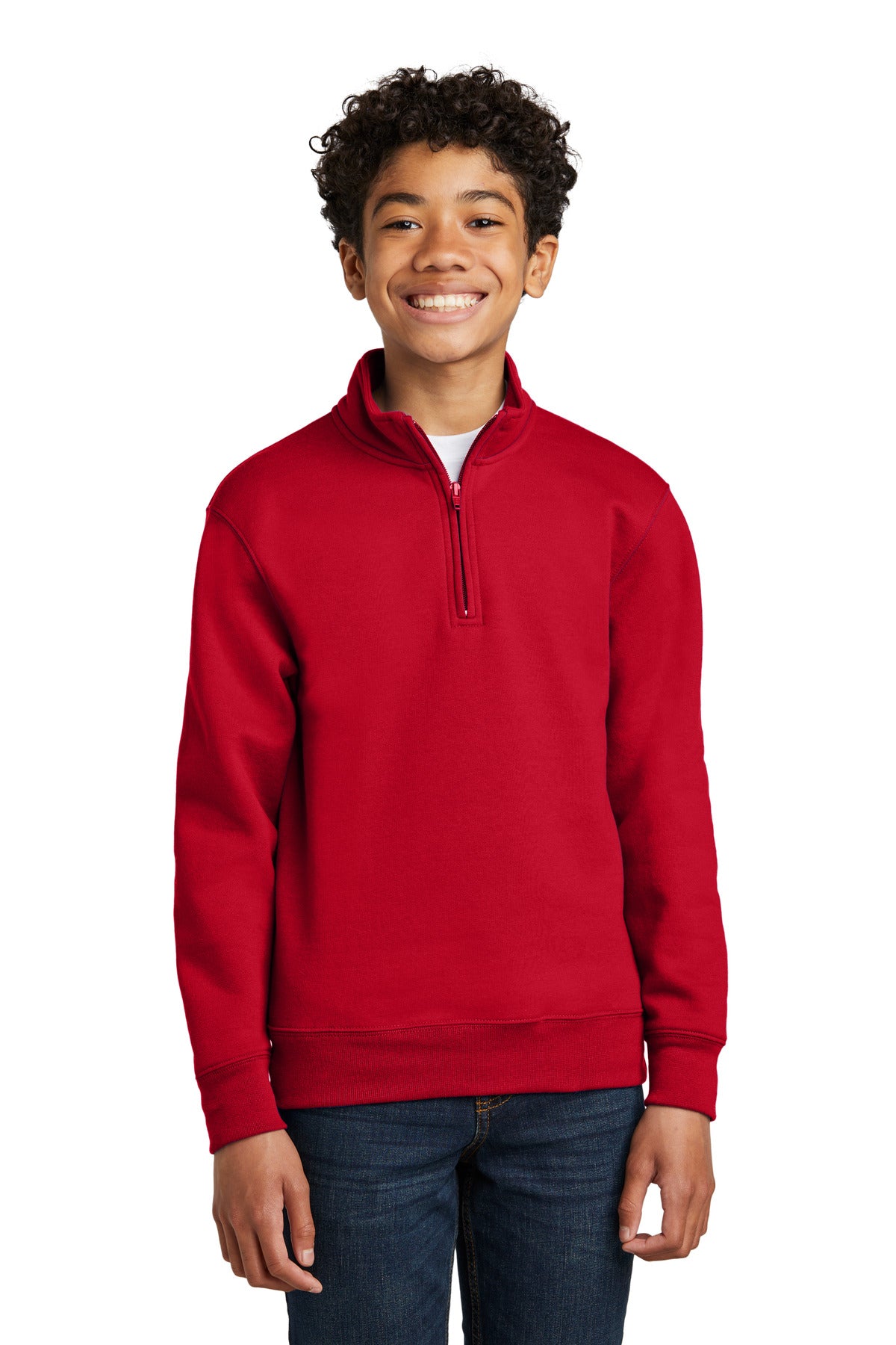 Port & Company Youth Core Fleece 1/4-Zip Pullover Sweatshirt PC78YQ