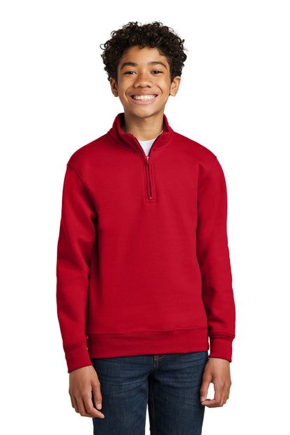 Port & Company Youth Core Fleece 1/4-Zip Pullover Sweatshirt PC78YQ