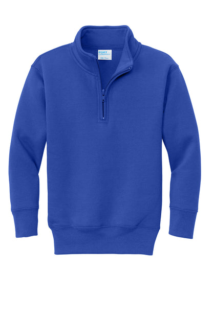 Port & Company Youth Core Fleece 1/4-Zip Pullover Sweatshirt PC78YQ