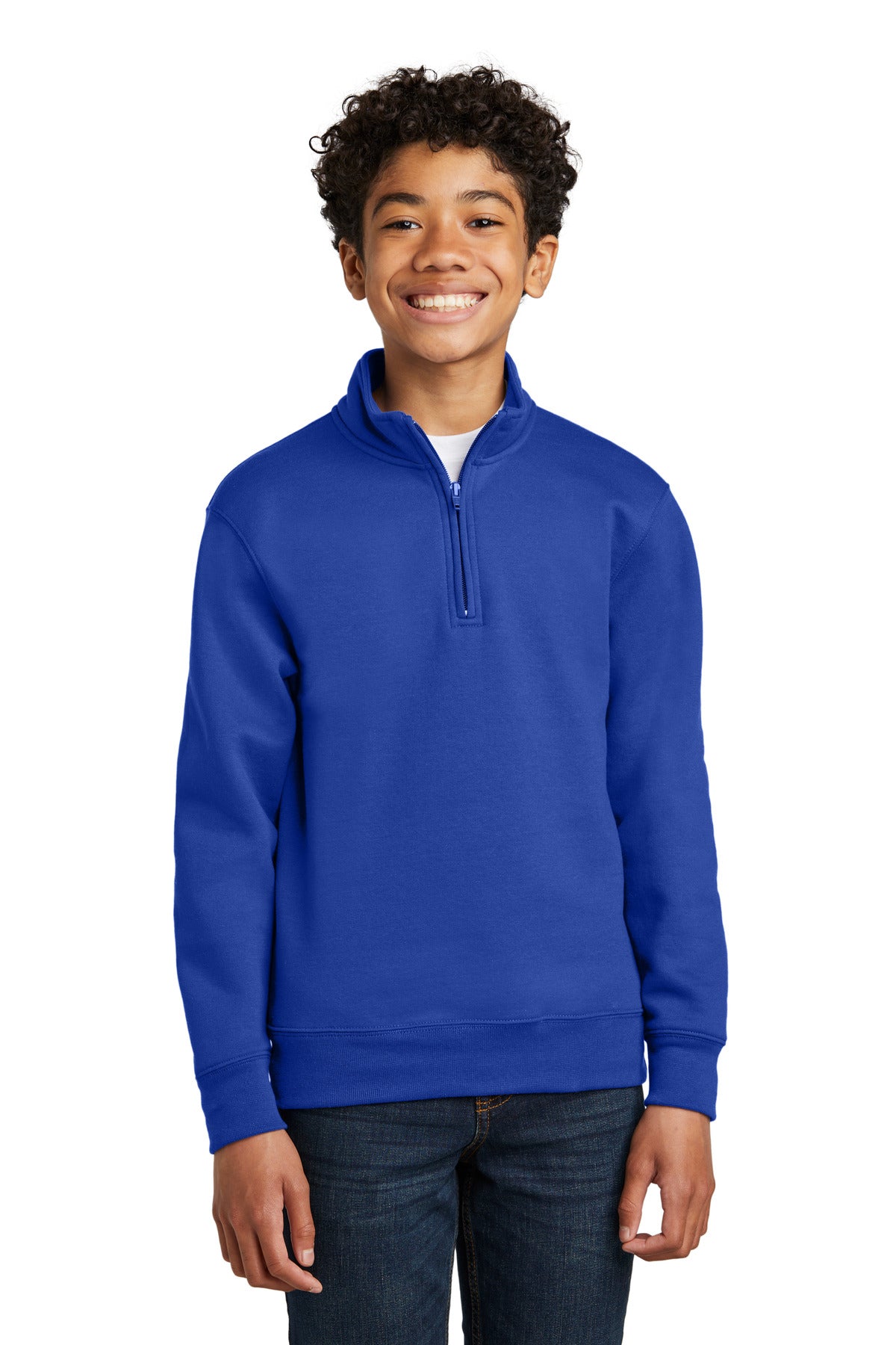 Port & Company Youth Core Fleece 1/4-Zip Pullover Sweatshirt PC78YQ