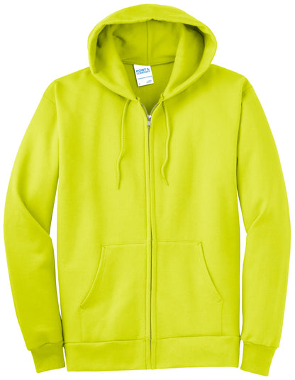 Port & Company Tall Essential Fleece Full-Zip Hooded Sweatshirt. PC90ZHT