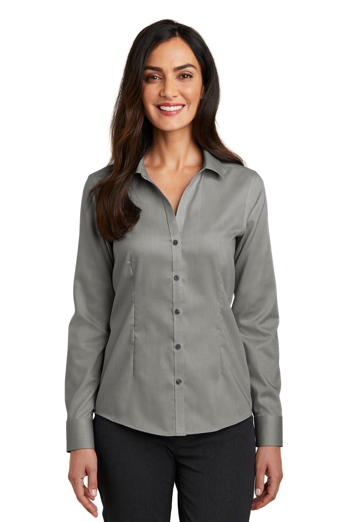 Red House Ladies Pinpoint Oxford Non-Iron Shirt. RH250