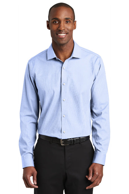 Red House Slim Fit Nailhead Non-Iron Shirt. RH390
